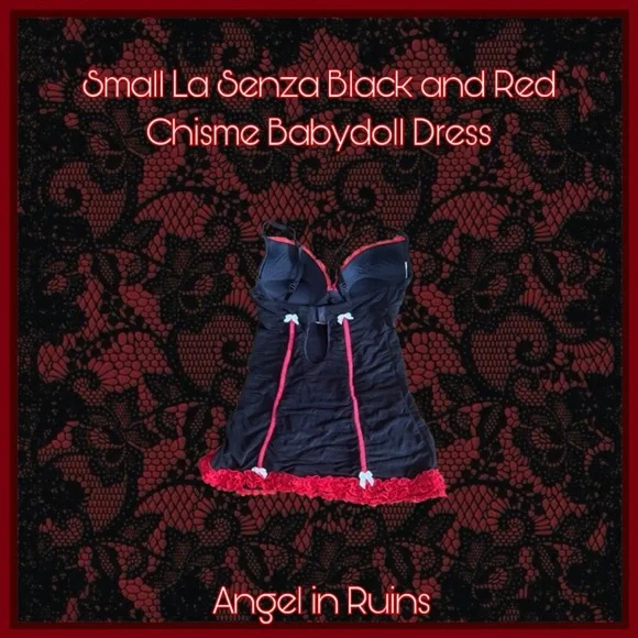 La Senza Black and Red Chisme Babydoll Dress - Picture 2 of 3